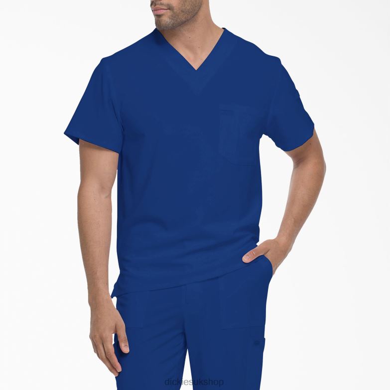 EDS Essentials V-Neck Scrub Top Men Dickies Galaxy Blue (GBL) 88T841328 Apparel