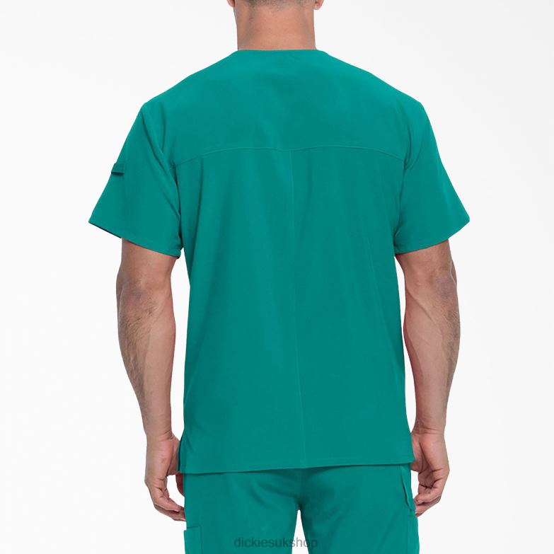 EDS Essentials V-Neck Scrub Top Men Dickies Teal (DTL) 88T841325 Apparel