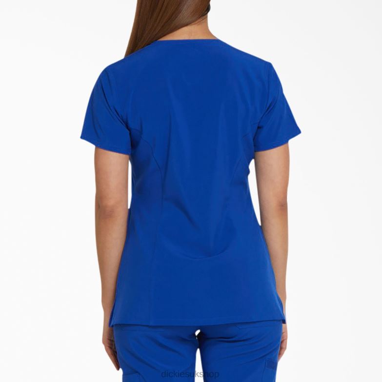 EDS Essentials V-Neck Scrub Top Women Dickies Galaxy Blue (GBL) 88T842450 Apparel