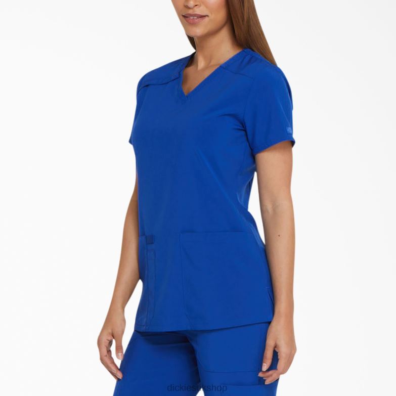 EDS Essentials V-Neck Scrub Top Women Dickies Galaxy Blue (GBL) 88T842450 Apparel