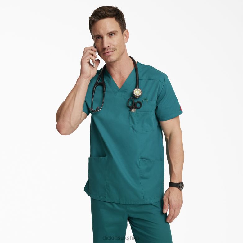 EDS Signature V-Neck Scrub Top Men Dickies Regular 88T841263 Apparel
