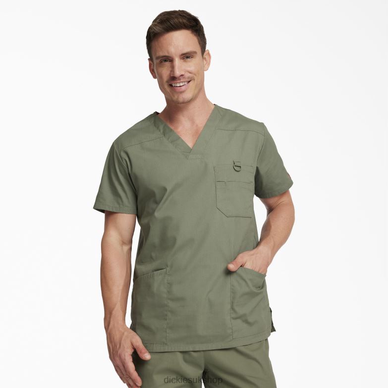 EDS Signature V-Neck Scrub Top Men Dickies Regular 88T841266 Apparel