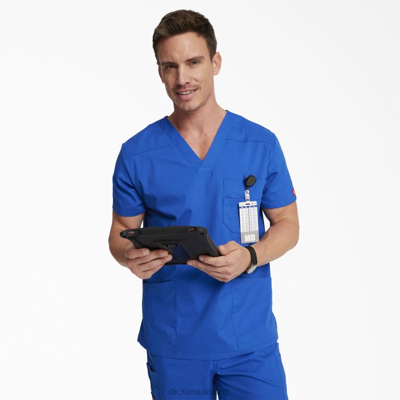 EDS Signature V-Neck Scrub Top Men Dickies Regular 88T841268 Apparel