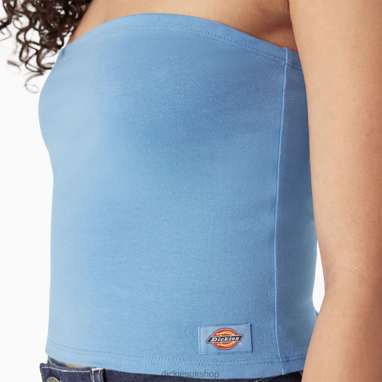 Knit Tube Top Women Dickies Azure Blue (AB2) 88T842165 Apparel