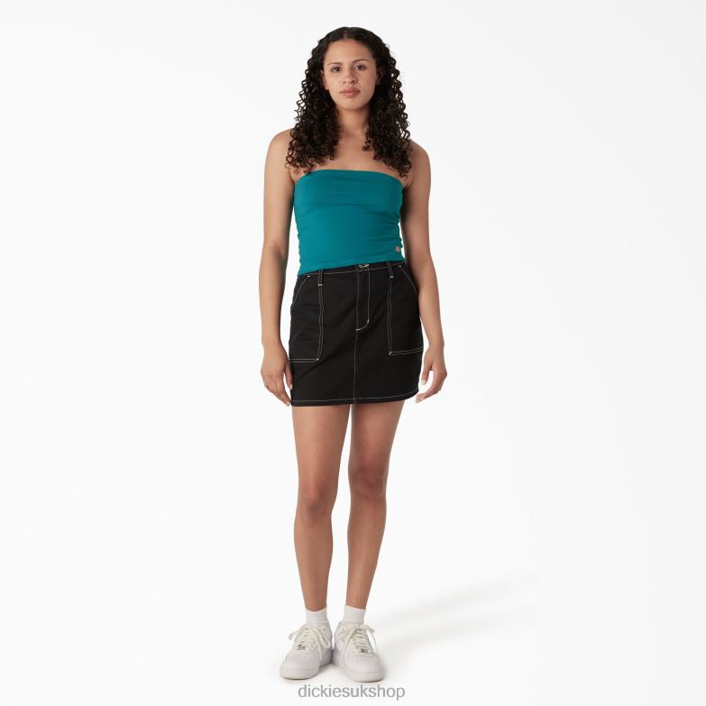 Knit Tube Top Women Dickies Deep Lake (DL2) 88T842166 Apparel