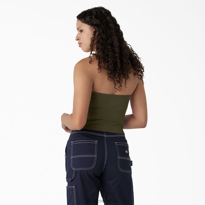 Knit Tube Top Women Dickies Military Green (ML) 88T842168 Apparel