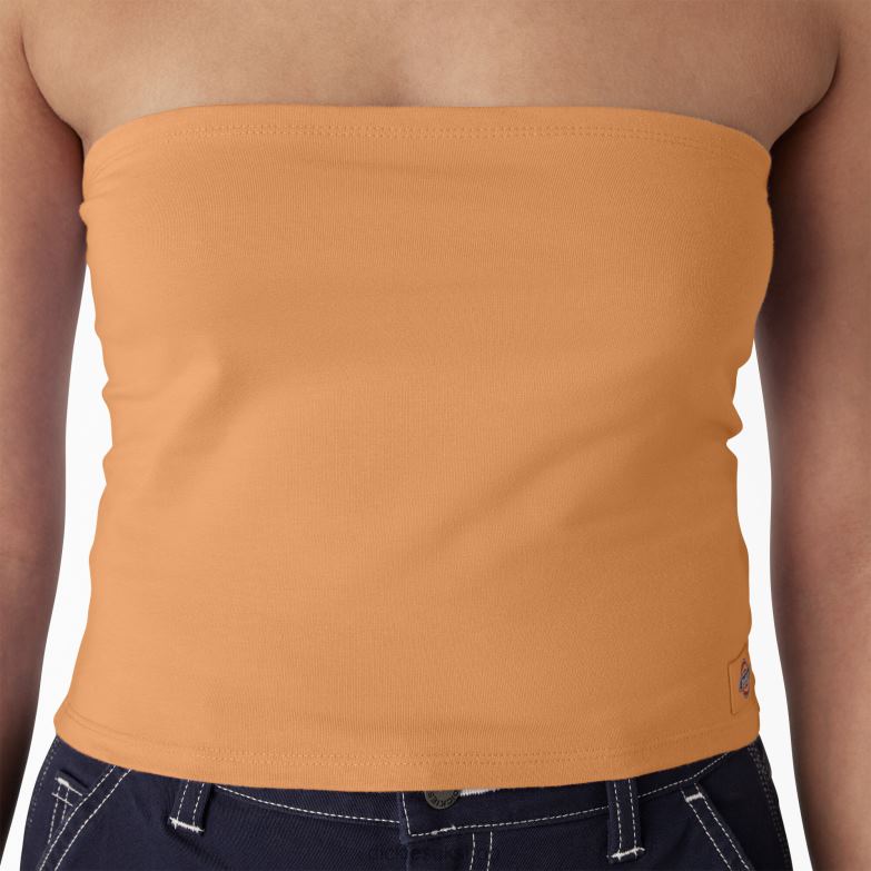 Knit Tube Top Women Dickies Papaya Smoothie (MO2) 88T842169 Apparel