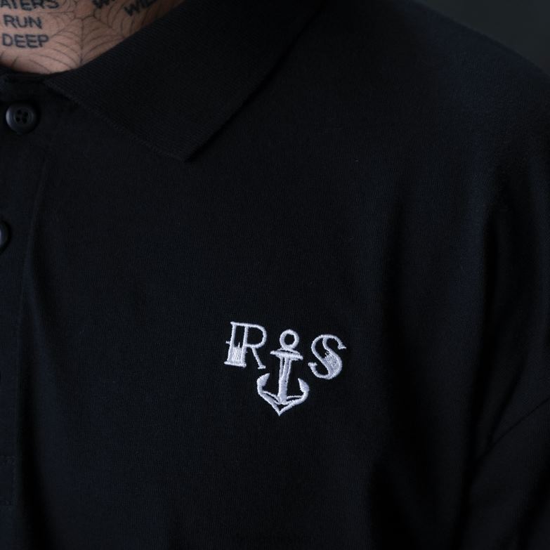 Ronnie Sandoval Long Sleeve Polo Men Dickies Black (KBK) 88T84879 Apparel