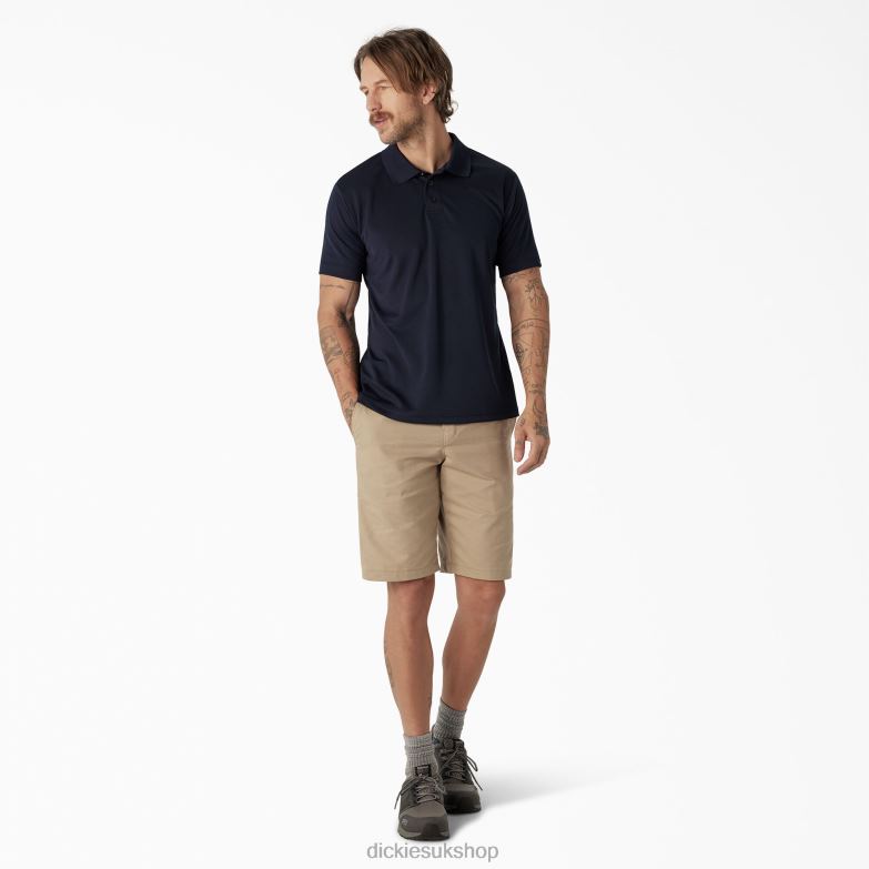 Short Sleeve Performance Polo Shirt Men Dickies Night Navy (IN2) 88T84671 Apparel