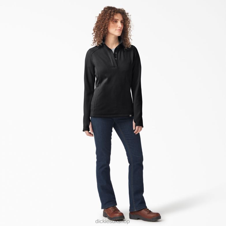 DuraTech Maverick Half-Snap Fleece Women Dickies Black (KBK) 88T842361 Apparel