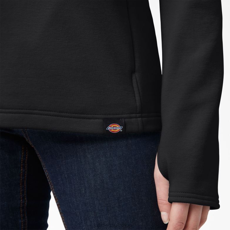 DuraTech Maverick Half-Snap Fleece Women Dickies Black (KBK) 88T842361 Apparel