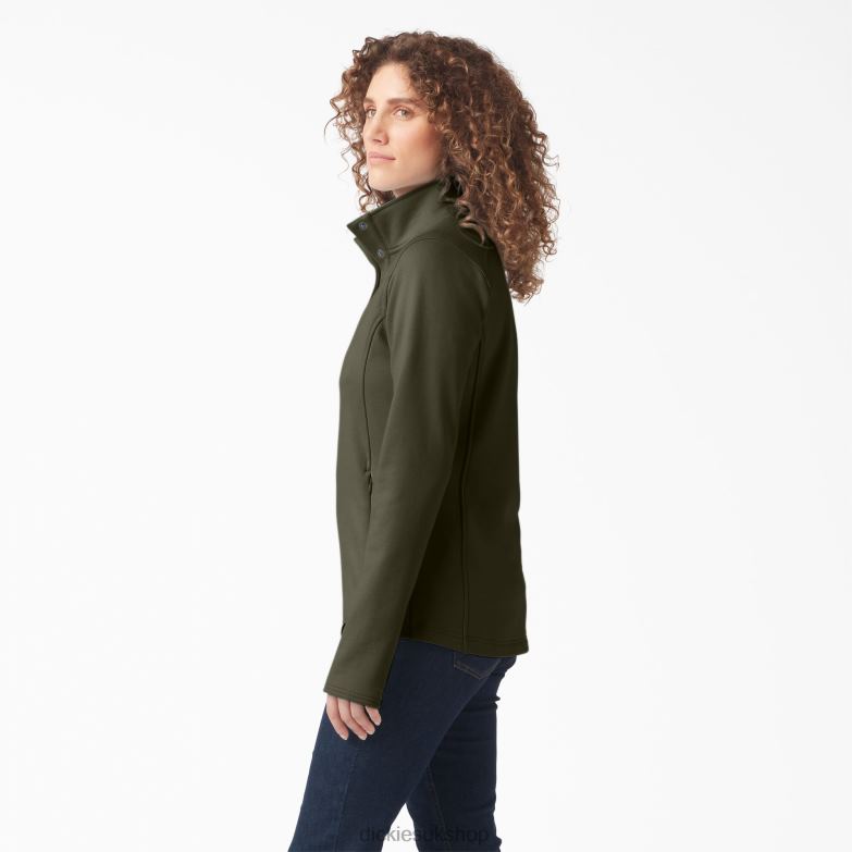 DuraTech Maverick Half-Snap Fleece Women Dickies Moss Green (MS) 88T842362 Apparel
