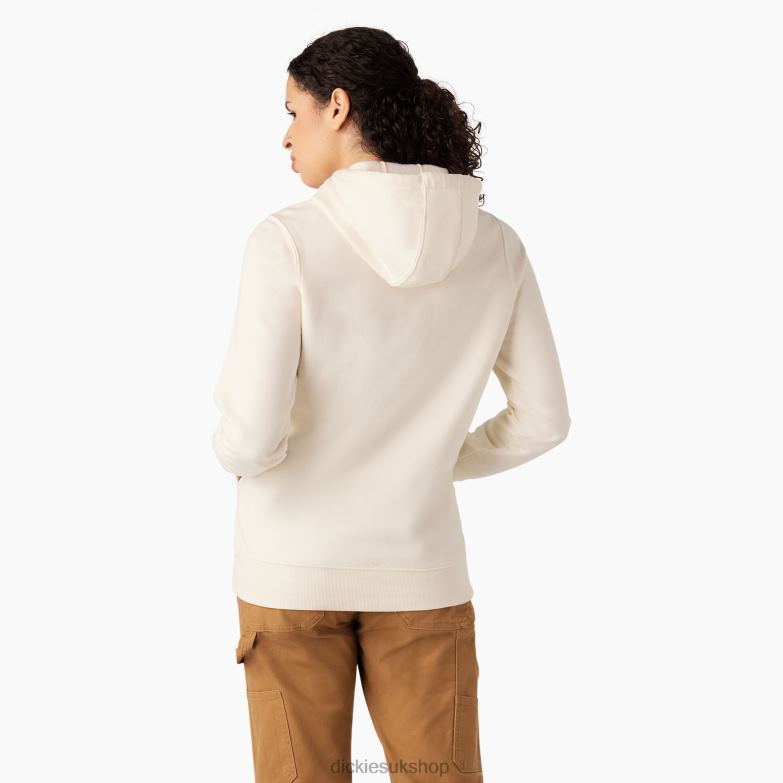 Heavyweight Logo Pullover Women Dickies Antique White (AW) 88T842328 Apparel
