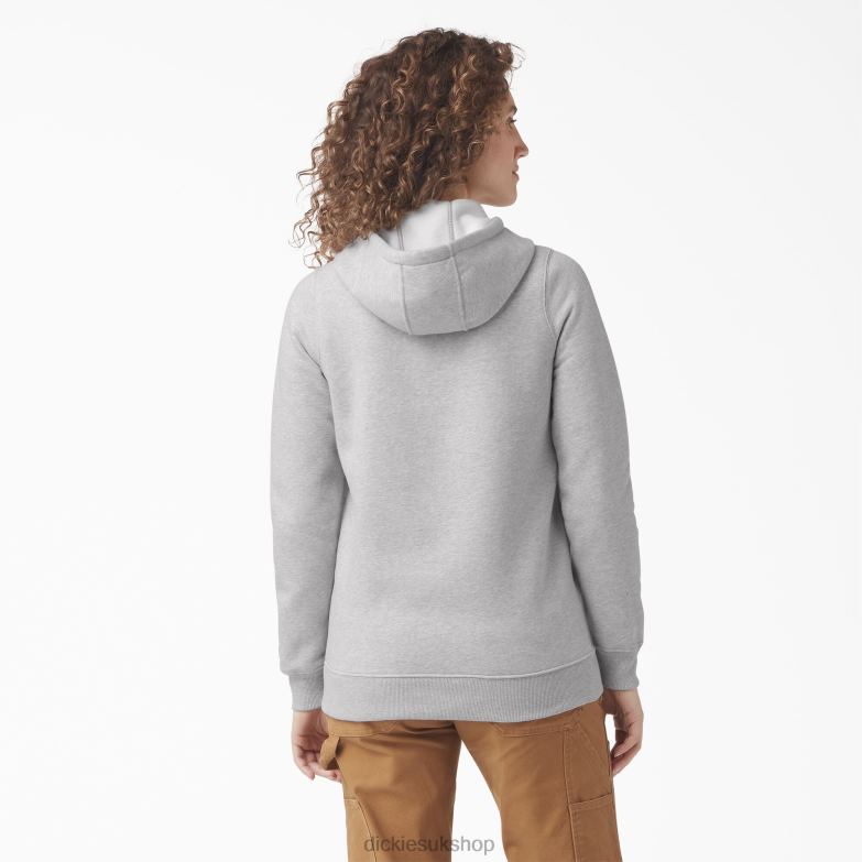 Heavyweight Logo Pullover Women Dickies Heather Gray (HG) 88T842329 Apparel