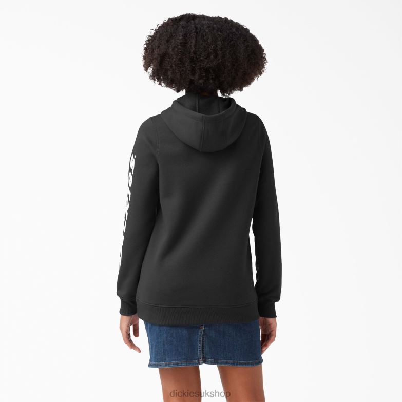 Heavyweight Logo Sleeve Pullover Women Dickies Black (KBK) 88T842307 Apparel