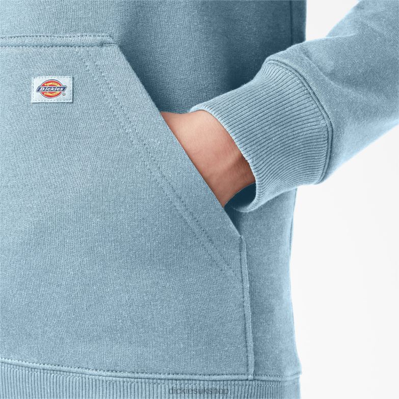 Heavyweight Logo Sleeve Pullover Women Dickies Clear Blue (EU) 88T842304 Apparel