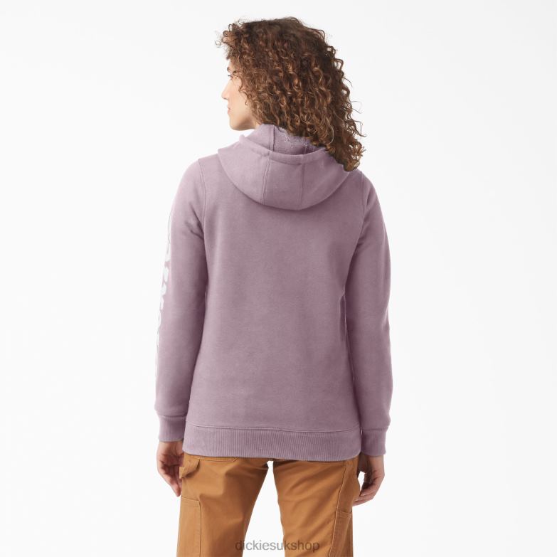 Heavyweight Logo Sleeve Pullover Women Dickies Lilac (LC) 88T842308 Apparel