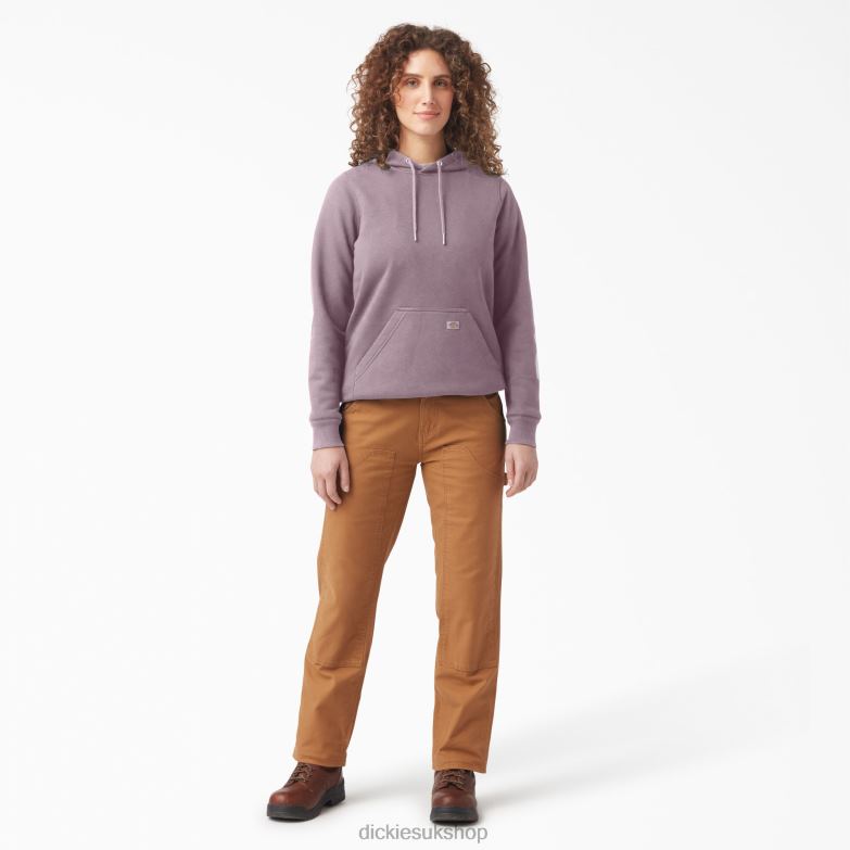 Heavyweight Logo Sleeve Pullover Women Dickies Lilac (LC) 88T842308 Apparel
