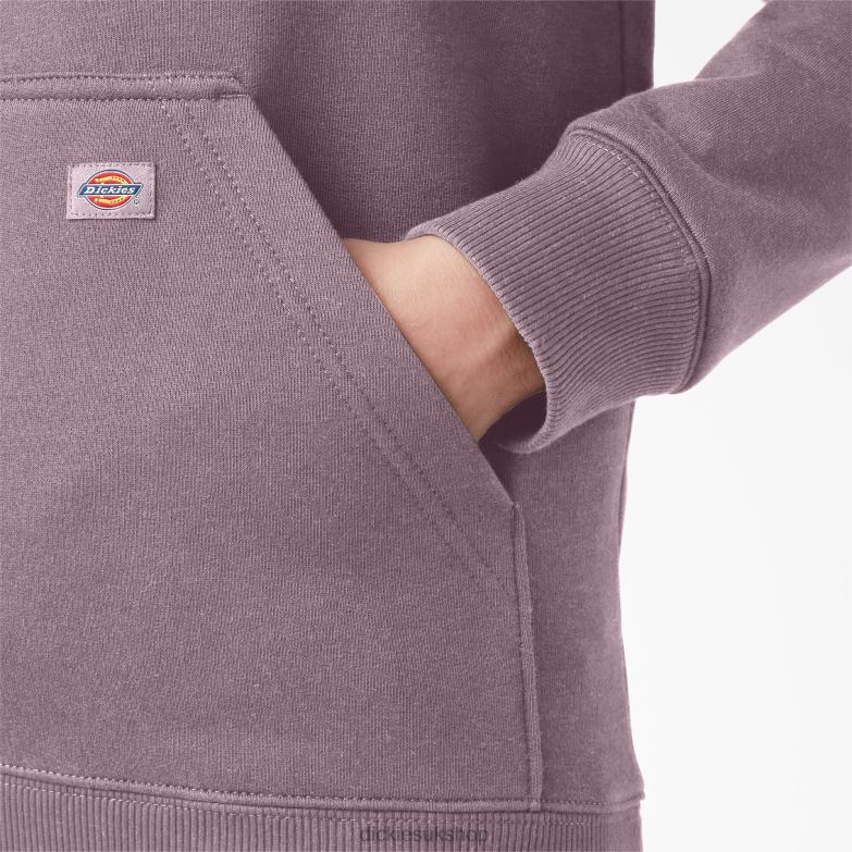 Heavyweight Logo Sleeve Pullover Women Dickies Lilac (LC) 88T842308 Apparel