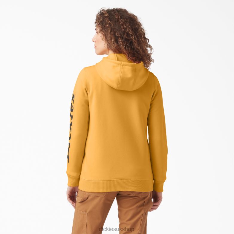 Heavyweight Logo Sleeve Pullover Women Dickies Orange Glow (OG3) 88T842311 Apparel