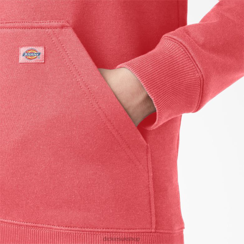 Heavyweight Logo Sleeve Pullover Women Dickies Tea Rose (T1R) 88T842313 Apparel
