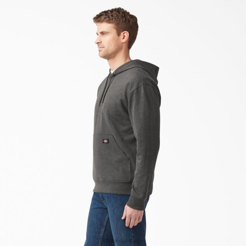 Midweight Fleece Hoodie Men Dickies Dark Heather Gray (IYD) 88T84985 Apparel