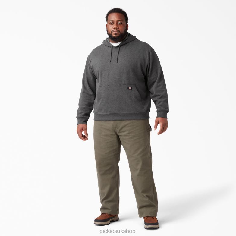 Midweight Fleece Hoodie Men Dickies Dark Heather Gray (IYD) 88T84985 Apparel