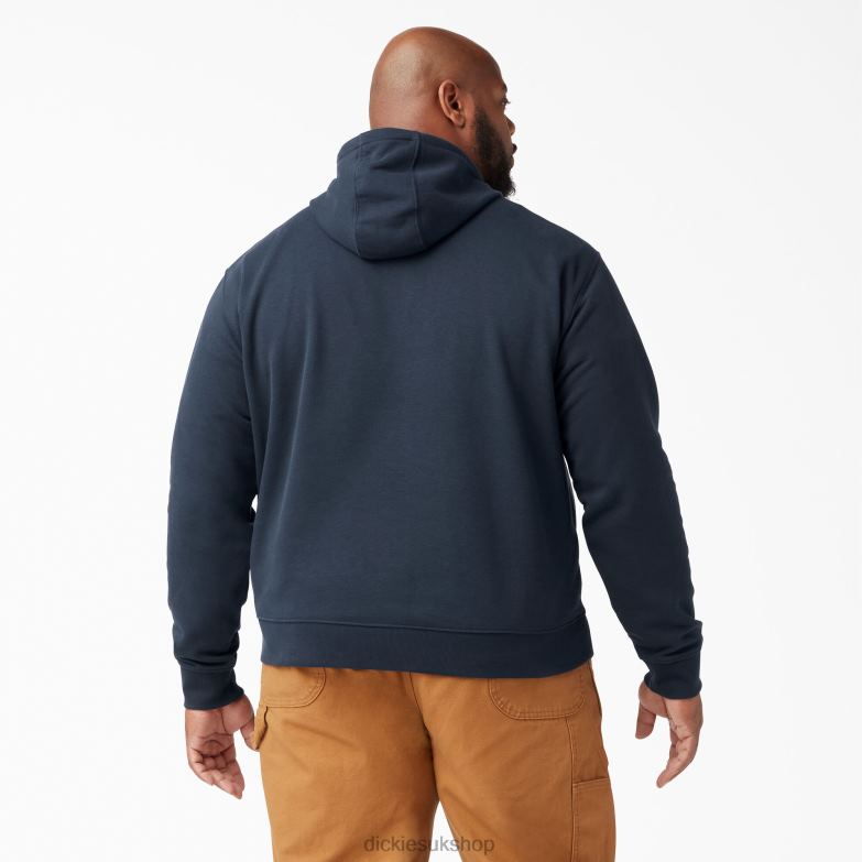 Midweight Fleece Hoodie Men Dickies Dark Navy (DN) 88T84983 Apparel