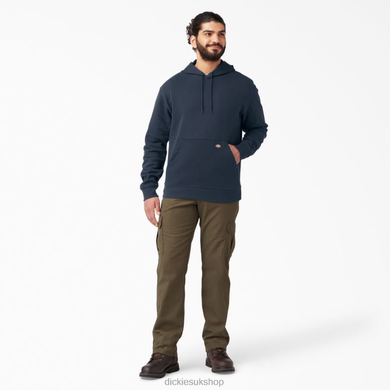 Midweight Fleece Hoodie Men Dickies Dark Navy (DN) 88T84983 Apparel