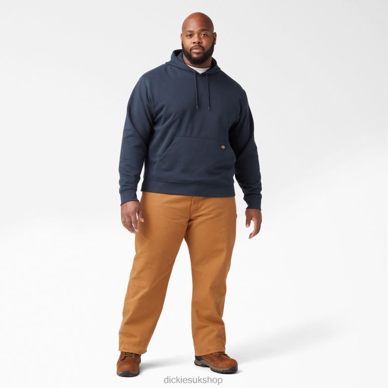 Midweight Fleece Hoodie Men Dickies Dark Navy (DN) 88T84983 Apparel