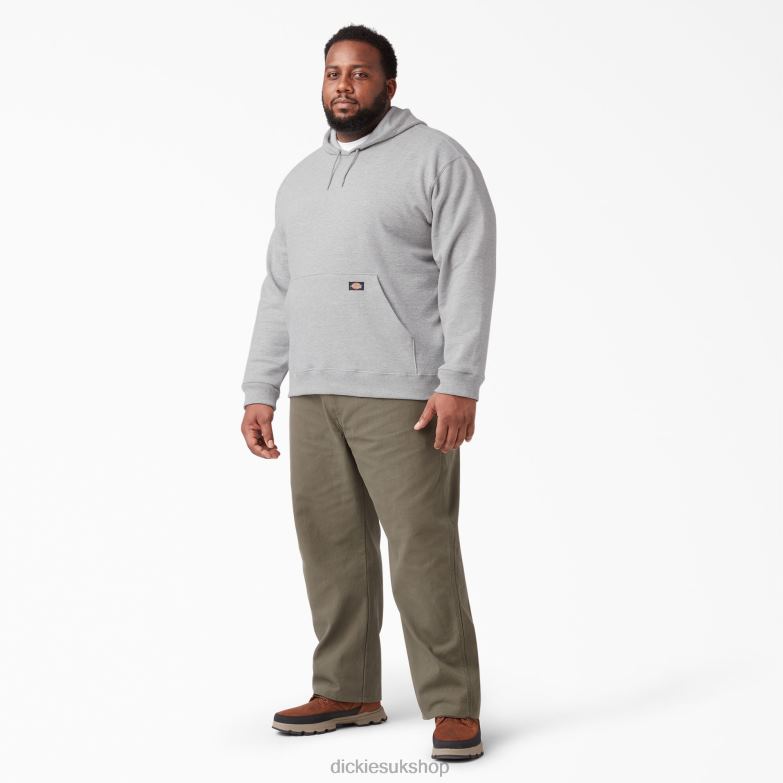 Midweight Fleece Hoodie Men Dickies Heather Gray (HG) 88T84984 Apparel