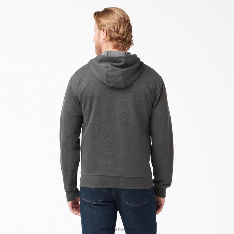 Midweight Fleece Zip Hoodie Men Dickies Dark Heather Gray (IYD) 88T84981 Apparel