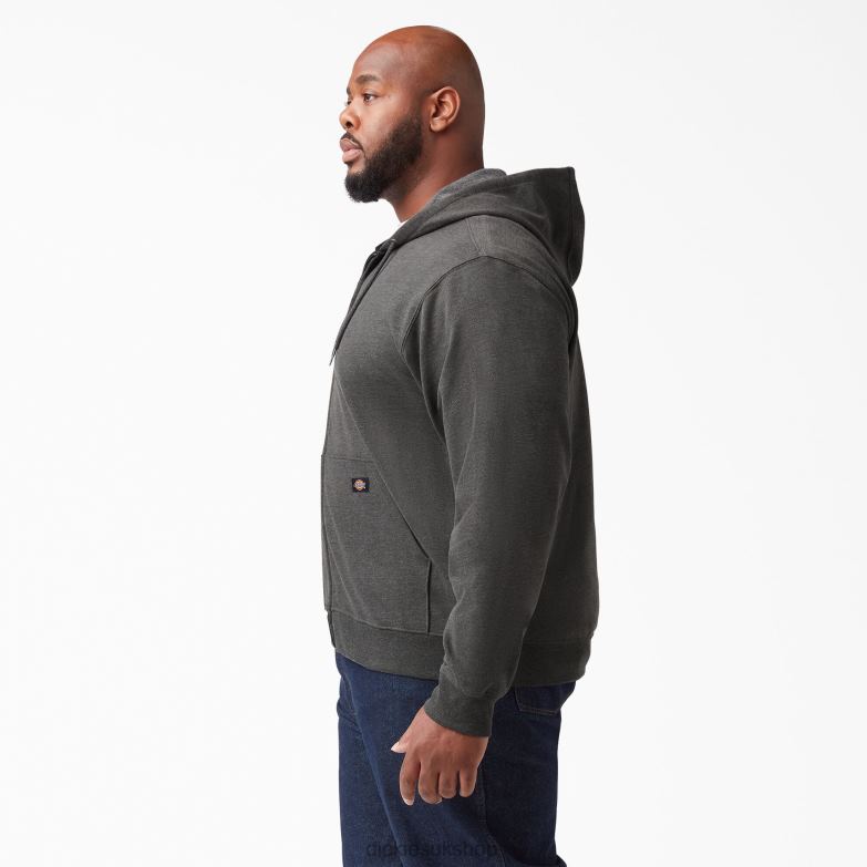 Midweight Fleece Zip Hoodie Men Dickies Dark Heather Gray (IYD) 88T84981 Apparel