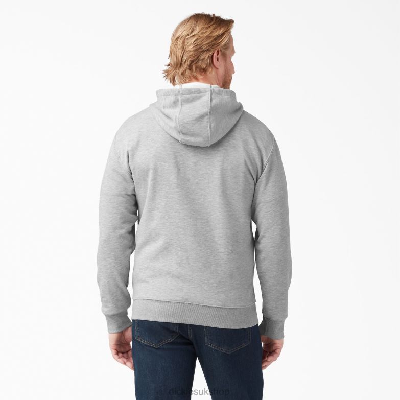 Midweight Fleece Zip Hoodie Men Dickies Heather Gray (HG) 88T84980 Apparel