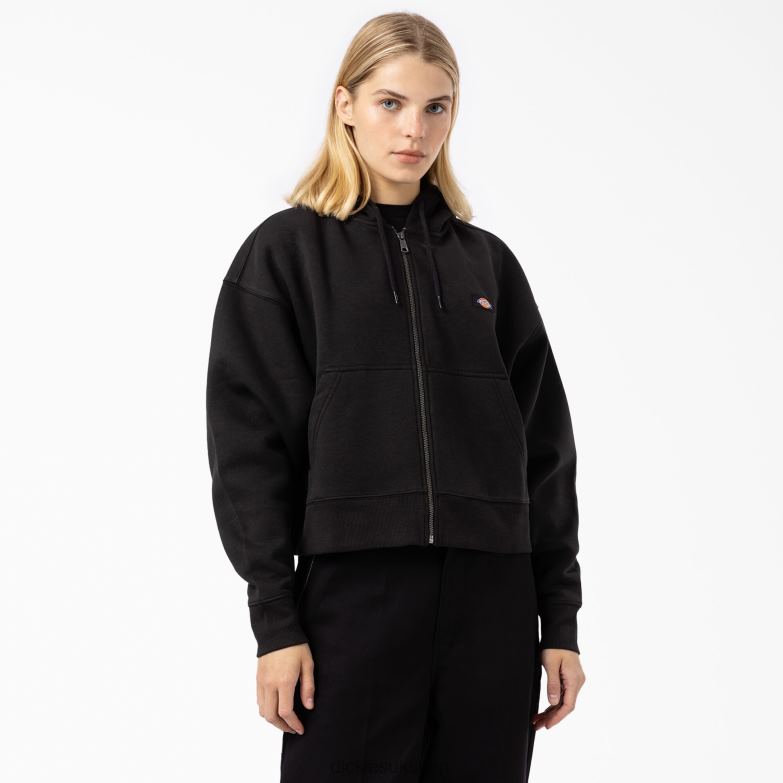 Oakport Zip Hoodie Women Dickies Black (KBK) 88T842318 Apparel