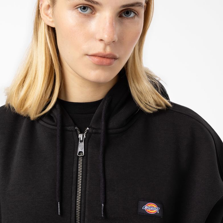Oakport Zip Hoodie Women Dickies Black (KBK) 88T842318 Apparel