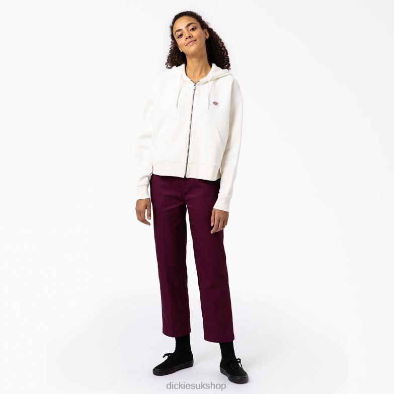 Oakport Zip Hoodie Women Dickies Cream (CR9) 88T842317 Apparel
