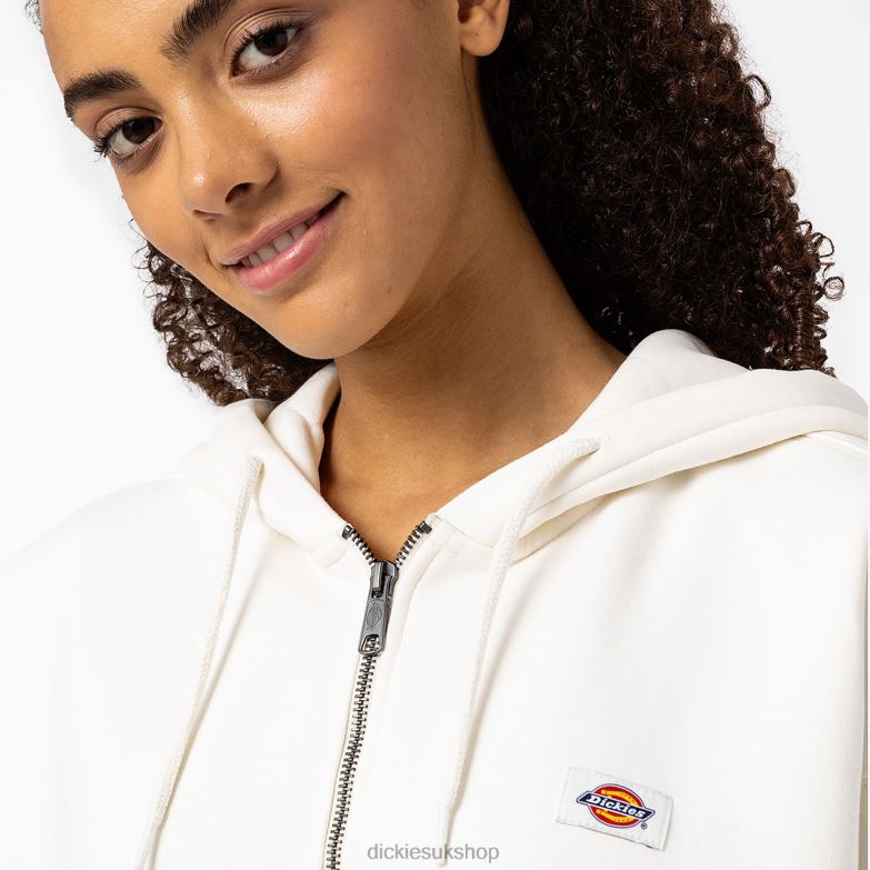 Oakport Zip Hoodie Women Dickies Cream (CR9) 88T842317 Apparel