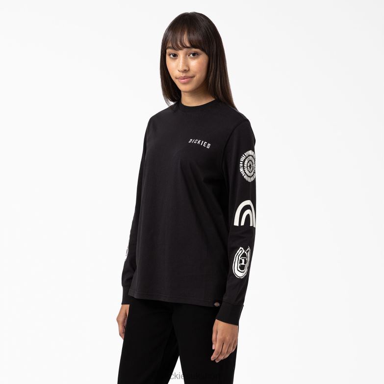 Falkville Long Sleeve T-Shirt Women Dickies Black (KBK) 88T842164 Apparel