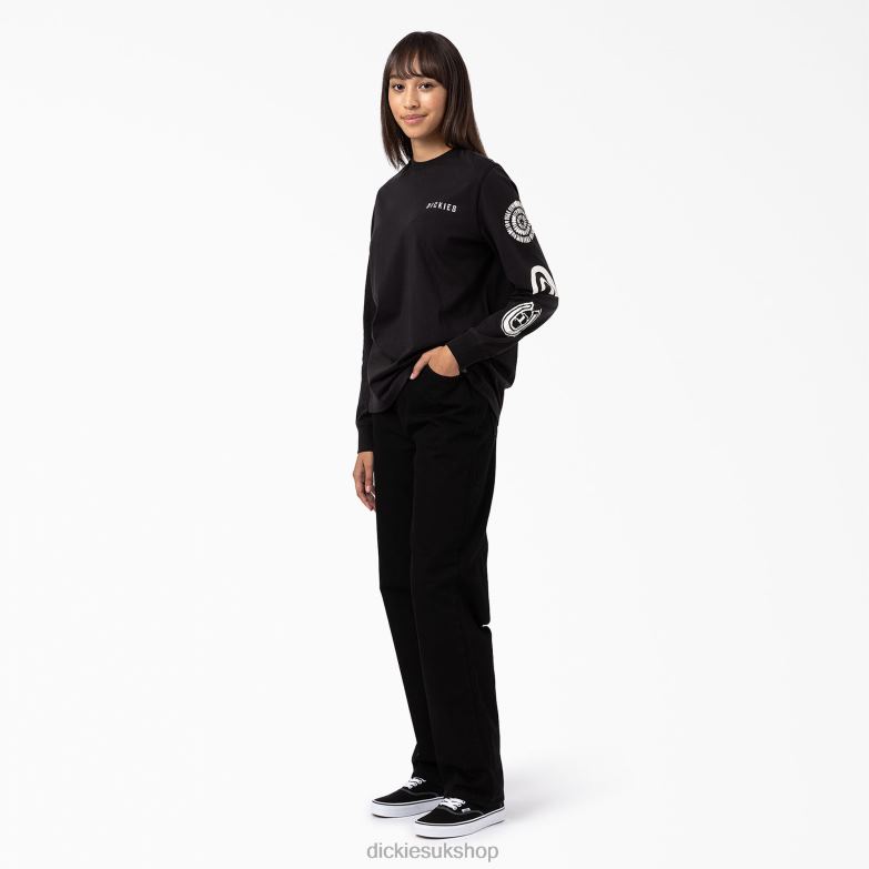 Falkville Long Sleeve T-Shirt Women Dickies Black (KBK) 88T842164 Apparel