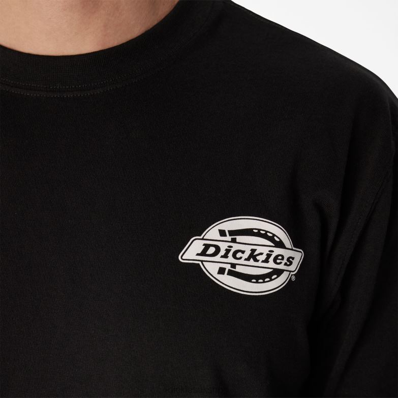 Long Sleeve Heavyweight Logo T-Shirt Men Dickies Black (KBK) 88T84870 Apparel