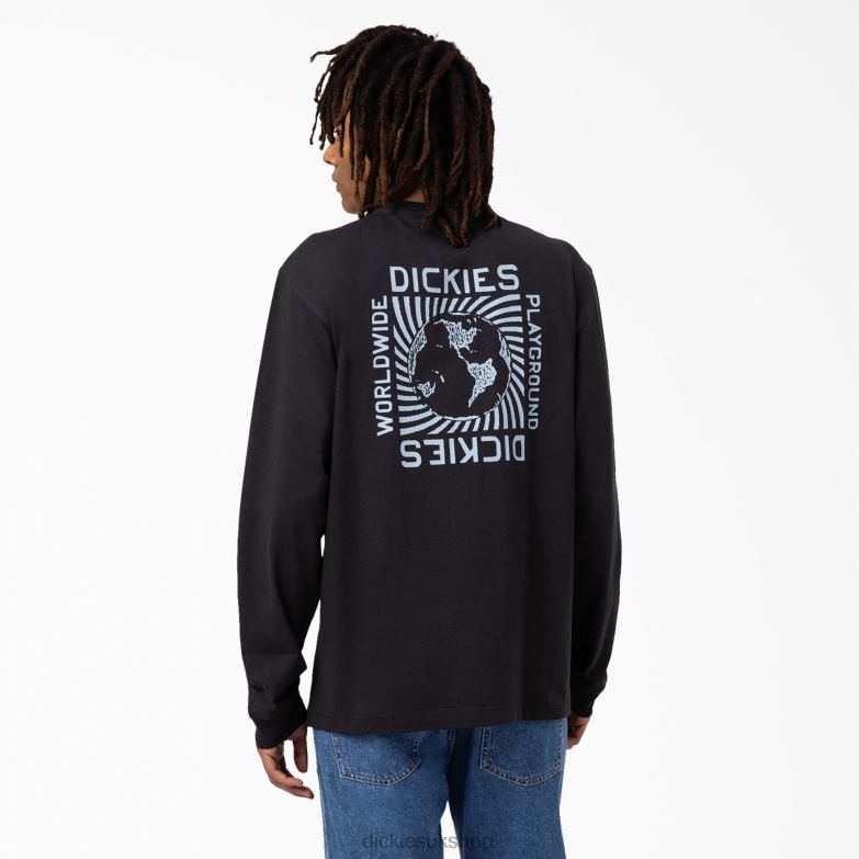 Marbury Long Sleeve T-Shirt Men Dickies Black (KBK) 88T84919 Apparel