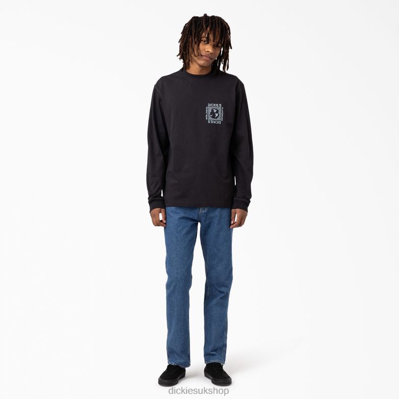 Marbury Long Sleeve T-Shirt Men Dickies Black (KBK) 88T84919 Apparel