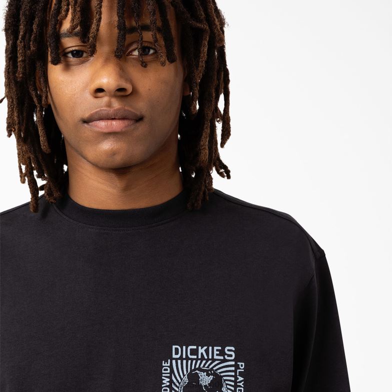 Marbury Long Sleeve T-Shirt Men Dickies Black (KBK) 88T84919 Apparel