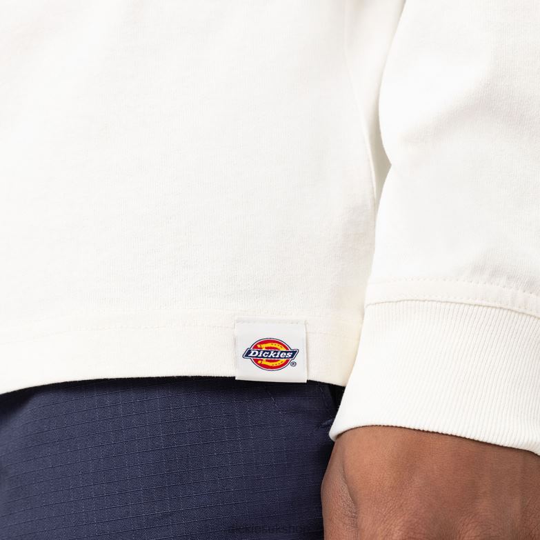 Marbury Long Sleeve T-Shirt Men Dickies White (WH) 88T84921 Apparel