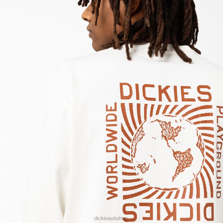 Marbury Long Sleeve T-Shirt Men Dickies White (WH) 88T84921 Apparel