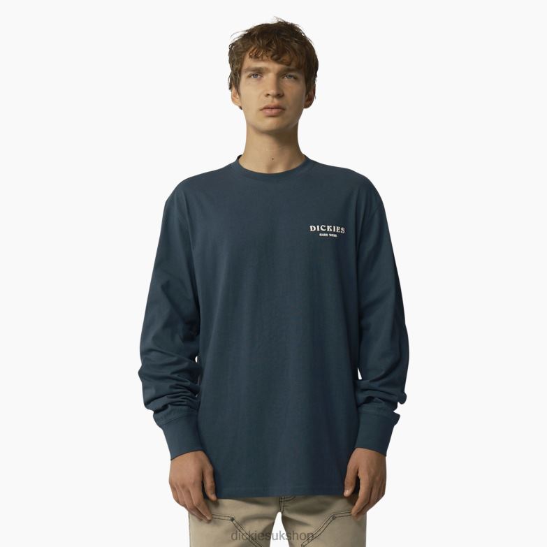 Oatfield Long Sleeve T-Shirt Men Dickies Airforce Blue (AF) 88T84804 Apparel