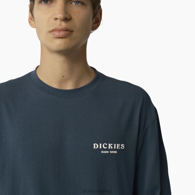 Oatfield Long Sleeve T-Shirt Men Dickies Airforce Blue (AF) 88T84804 Apparel