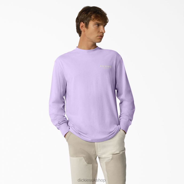 Oatfield Long Sleeve T-Shirt Men Dickies Purple Rose (UR2) 88T84806 Apparel