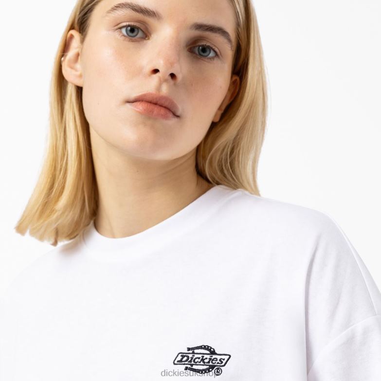 Summerdale Long Sleeve T-Shirt Women Dickies White (WH) 88T841991 Apparel